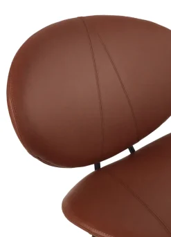 Silla lounge Semper, Black-cognac