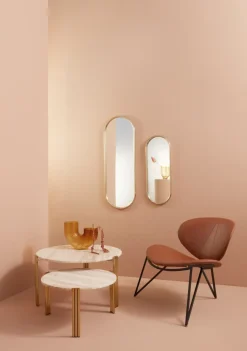 Silla lounge Semper, Black-cognac