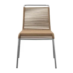 Silla M20 Teglgård Cord Chair, Brown mixed-stainless steel