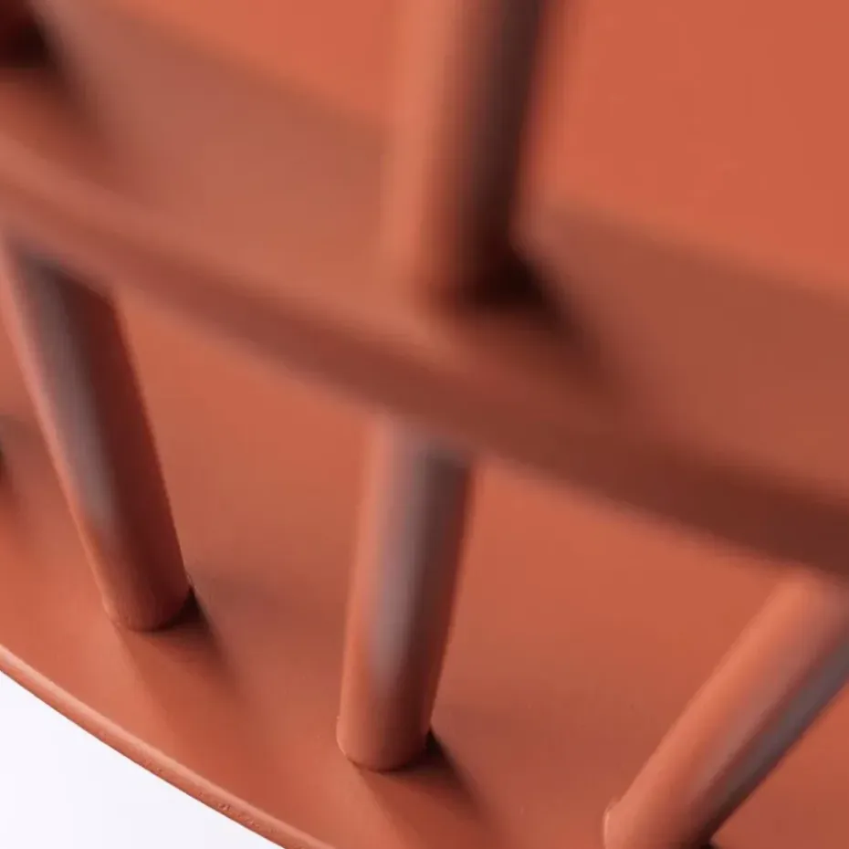 Silla mecedora J52G, Rojo ladrillo