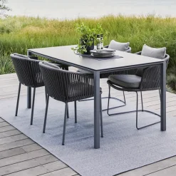 Silla Moments, Cane-Line Natté dark bordeaux, Cane-Line soft rope