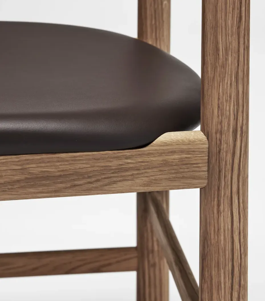 Silla Pal, Roble natural aceitado-Elmosoft 93129