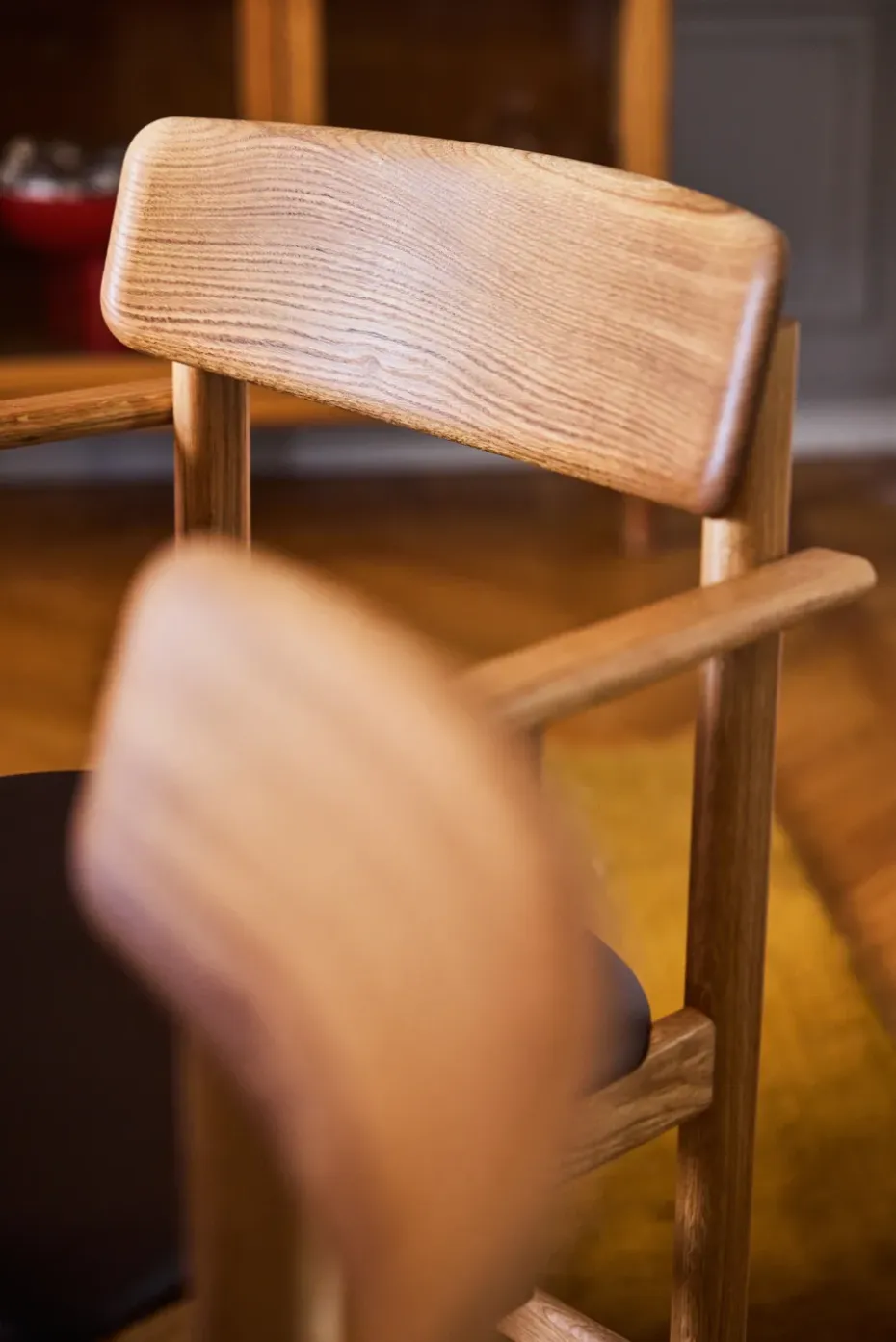 Silla Pal, Roble natural aceitado-Elmosoft 93129