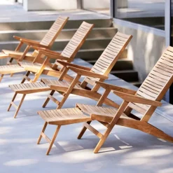 Silla para sol Flip, Teak