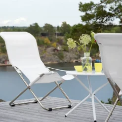 Silla para tomar el sol Fiesta, Blanco