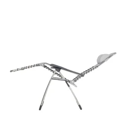 Silla para tomar el sol Movida, Textaline grey, estructura de aluminio