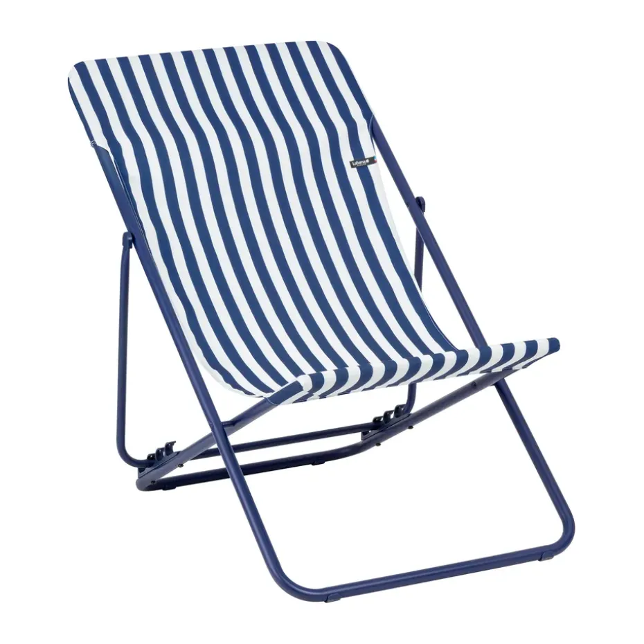 Silla para tomar el sol Maxi Transat, Rayas azul
