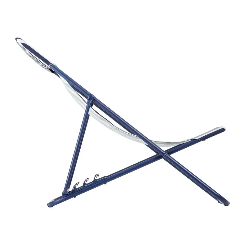 Silla para tomar el sol Maxi Transat, Rayas azul