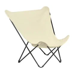 Silla para tomar el sol Popup XL Seville, Ecru/blanco