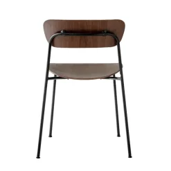 Silla Pavilion AV1, nogal lacado