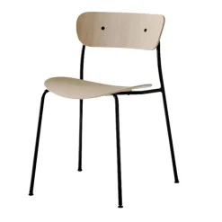 Silla Pavilion AV1, roble lacado