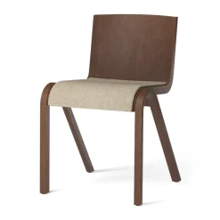 Silla Ready con asiento tapizado, Red oak-Audo Bouclé 02
