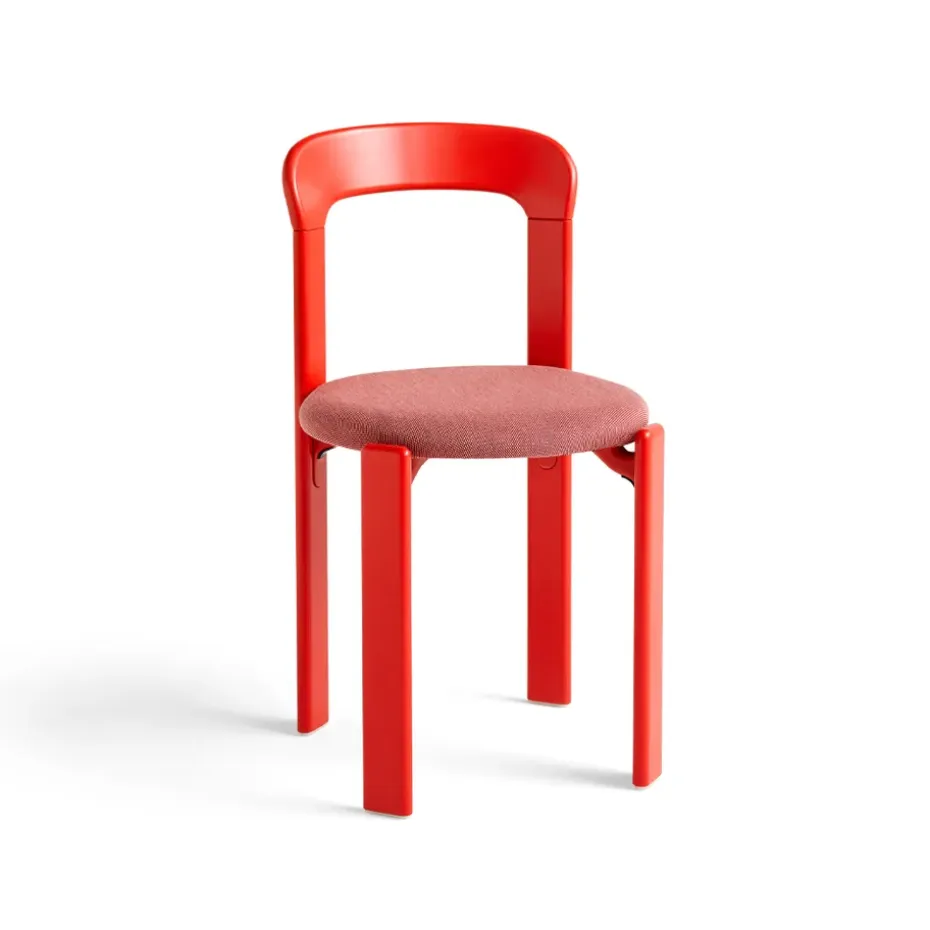 Silla Rey tapizada, Steelcut trio 636 scarlet red