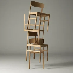 Silla Rod, Roble blanqueado con laca mate