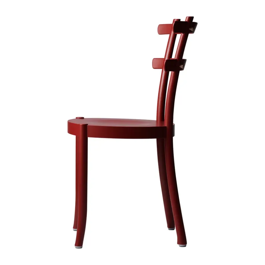 Silla Wood, Haya-teñido de rojo