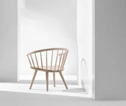 Sillón Arka abedul, Barniz mate claro