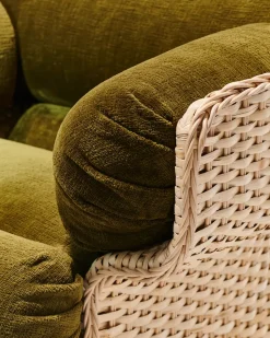 Sillón Basket tapizado, Mumble Glamour Grupo 40-ratán