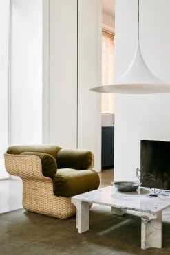 Sillón Basket tapizado, Mumble Glamour Grupo 40-ratán