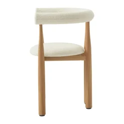 Sillón con reposabrazos Bukowski tapizado, Roble, Lana Barnum