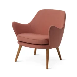 Sillón Dwell, Hero 511 blush-patas en roble ahumado