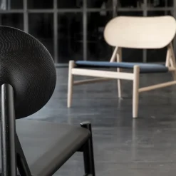 Sillón Ferdinand, Cuero cognac, estructura roble encerado