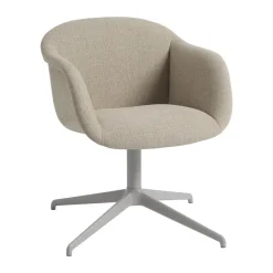 Sillón Fiber Soft Armchair swivel base, Ecriture 240/Grey