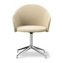 Sillón Gomo Armchair con base giratoria 4 patas, Mylla 811-aluminio pulido