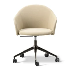 Sillón Gomo Armchair con base giratoria 5 patas, Mylla 221-pedernal