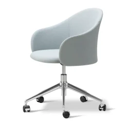 Sillón Gomo Armchair con base giratoria 5 patas, Mylla 811 -aluminio pulido