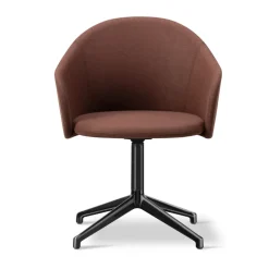 Sillón Gomo Armchair con base giratoria 4 patas, Blazer CUZ4D-negro