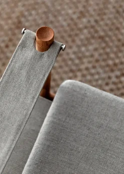 Sillón HB, Roble aceitado ahumado-lona natural