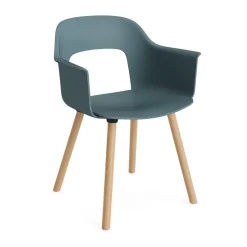 Sillón Layout Armchair 221 con reposabrazos, Ocean-roble lacado