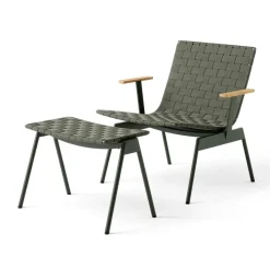 Sillón lounge con reposabrazos Ville Outdoor AV45 , Bronze green