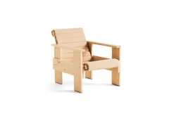 Sillón lounge Crate de pino lacado, Natural