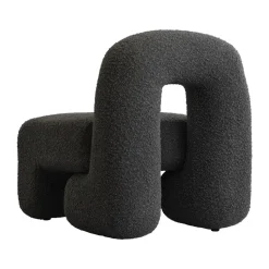 Sillón lounge Daiku, Deep taupe