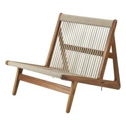 Sillón MR01 Initial outdoor lounge chair, Madera de iroko aceitada