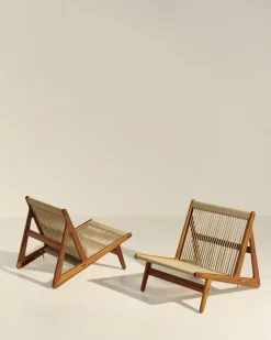 Sillón MR01 Initial outdoor lounge chair, Madera de iroko aceitada