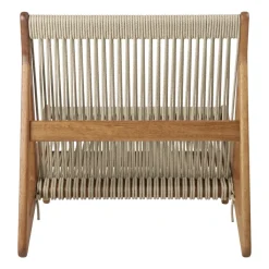 Sillón MR01 Initial outdoor lounge chair, Madera de iroko aceitada