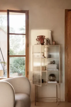 Sillón Rico boucle, Wool bouclé offwhite