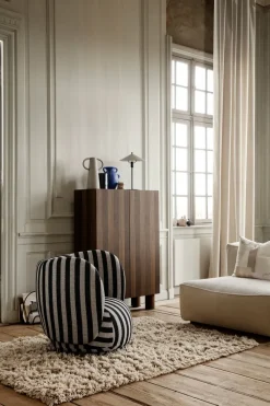 Sillón Rico lounge chair, Louisiana sand black