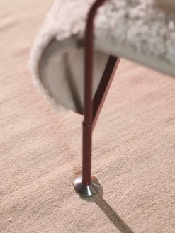 Sillón Serpentine, Piel de oveja Espresso-marrón oscuro