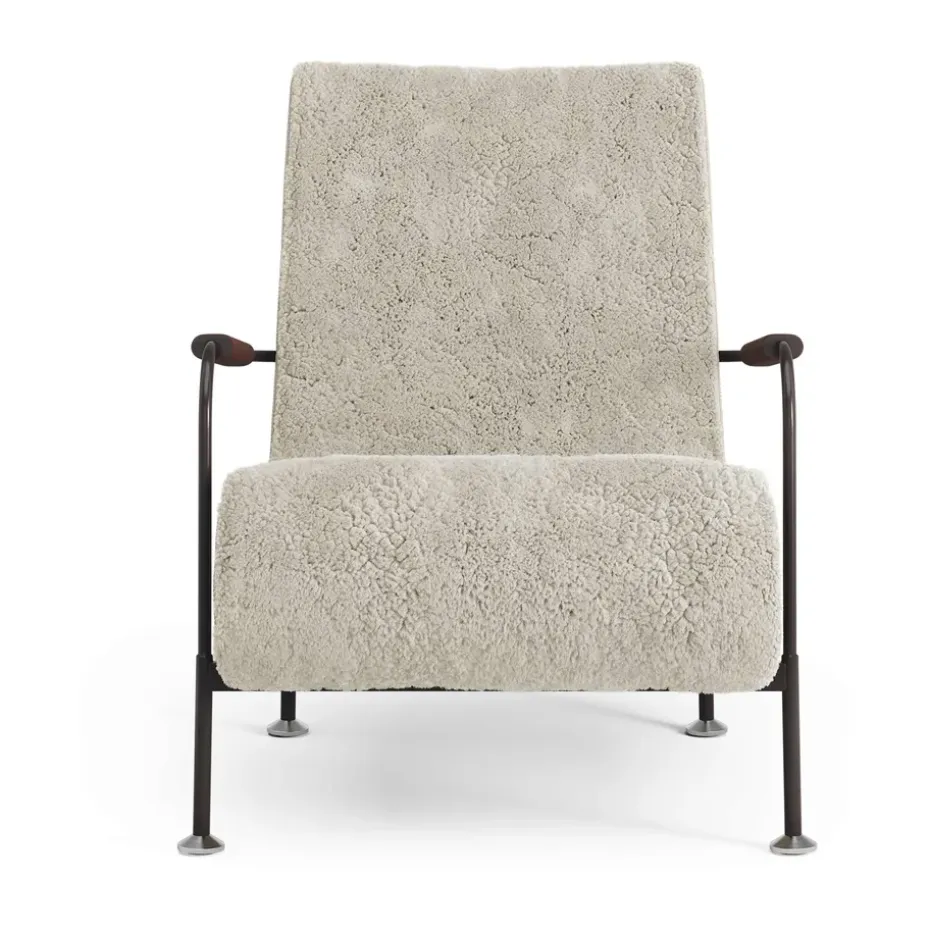 Sillón Serpentine, Piel de oveja Moonlight-marrón oscuro-tärnsjö Tobacco