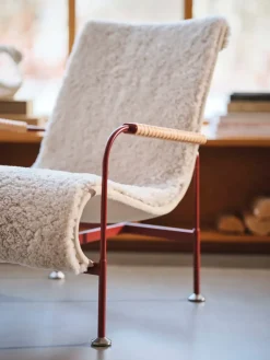 Sillón Serpentine, Piel de oveja Moonlight-marrón oscuro-tärnsjö Tobacco