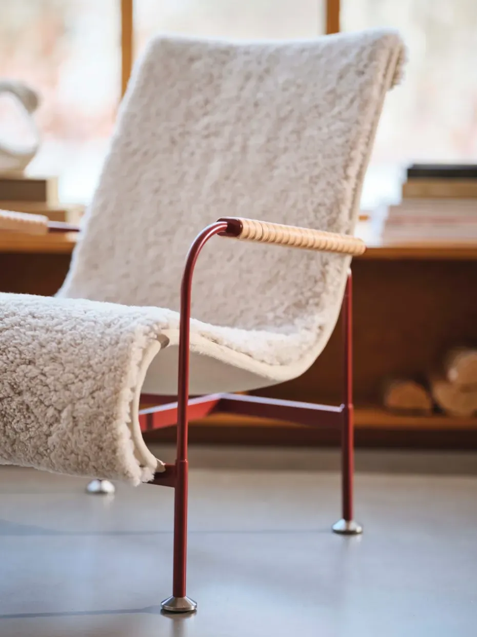 Sillón Serpentine, Piel de oveja Moonlight-marrón oscuro-tärnsjö Tobacco