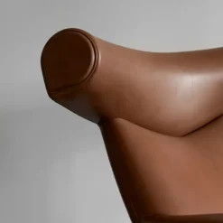 Sillón Wegner Ox, Cuero max 93-cromo