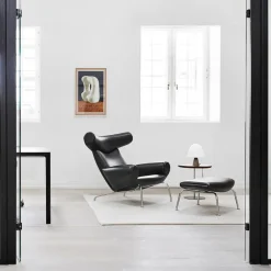 Sillón Wegner Ox, Cuero max 93-cromo