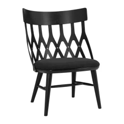 Sillón Y5, Barniz negro-cojín negro