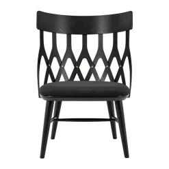 Sillón Y5, Barniz negro-cojín negro