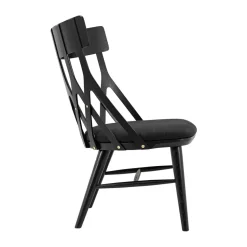 Sillón Y5, Barniz negro-cojín negro