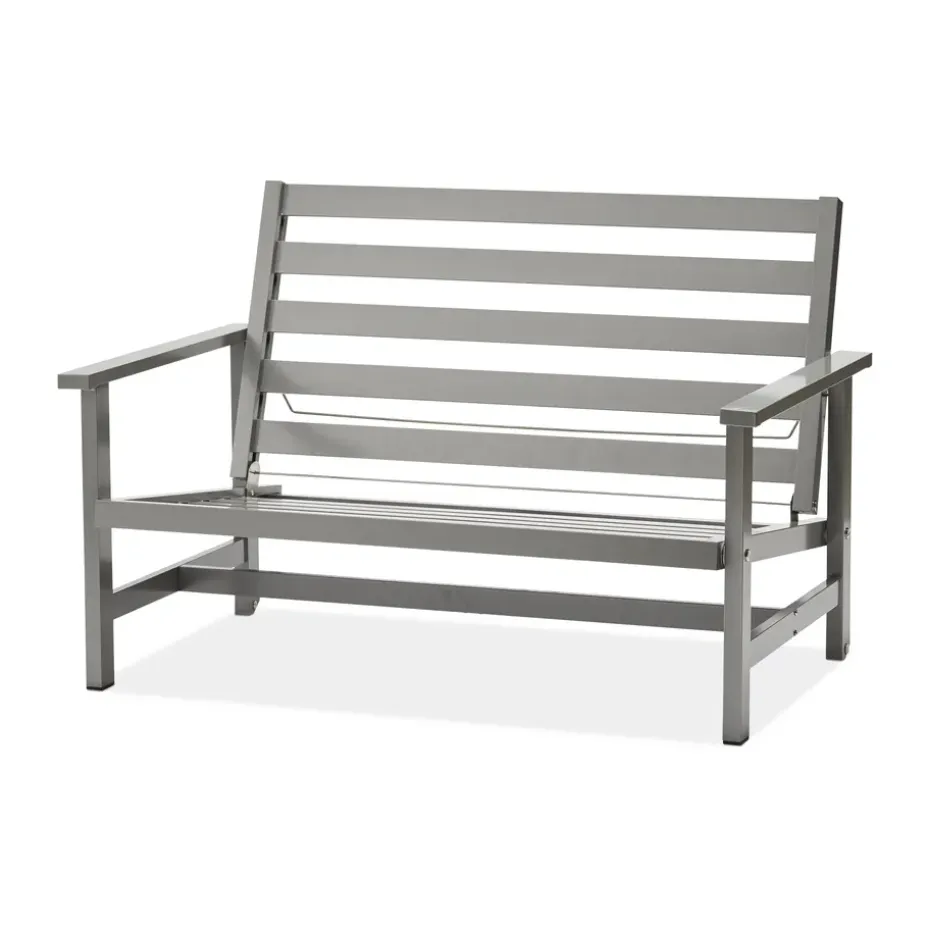 Sofá 08, Gris, 2 plazas